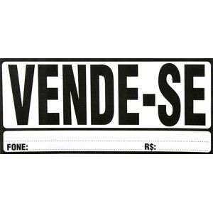 Placa de Vende-se c/50 Folhas Tamoio