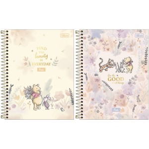 Caderno Colegial 1 Matéria Pooh 80fls Tilibra