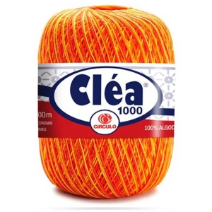 Linha Cléa 1000 9619 - Laranja Mesclado Circulo