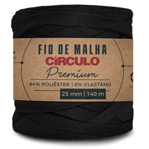 Fio de Malha Premium 8990 - Preto Circulo