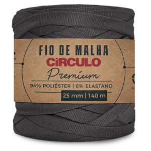 Fio de Malha Premium 8243 - Cinza Resina Circulo