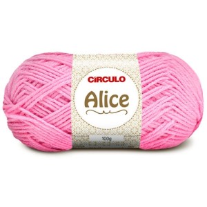 Lã Alice 0355 - Rosa Candy 100g Circulo