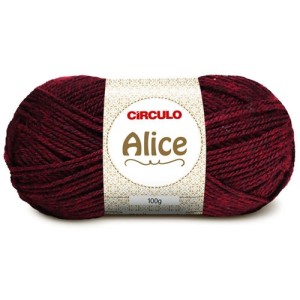 Lã Alice 0365 - Marsala 100g Circulo