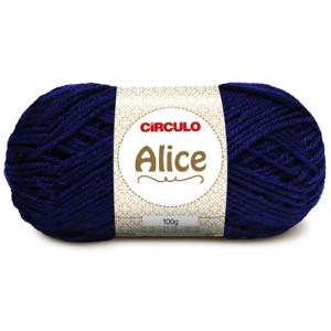 Lã Alice 0518 - Azul Marinho 100g Circulo