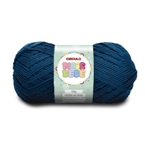 Lã Mais Bebê 2770 - Azul Clássico 100g Circulo