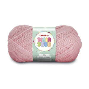 Lã Mais Bebê 3227 - Rosa Antigo 100g Circulo