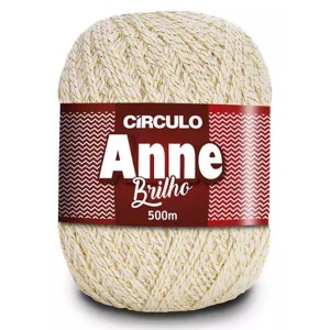 Linhas Anne Brilho 0020 - Natural Circulo