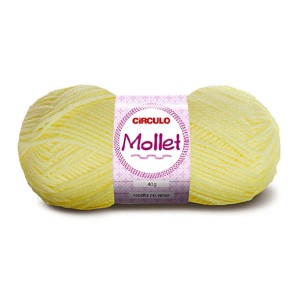 Lã Mollet 40g 0325 - Amarelo Candy Circulo