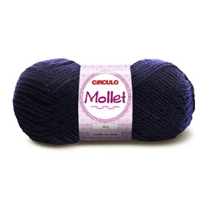 Lã Mollet 40g 0640 - Marinho Circulo