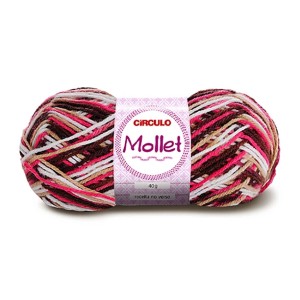 Lã Mollet 40g 9306 - Napolitano Circulo
