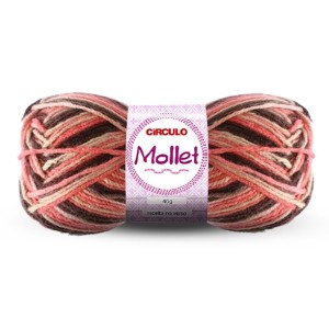 Lã Mollet 40g 9338 - Multicolor Circulo
