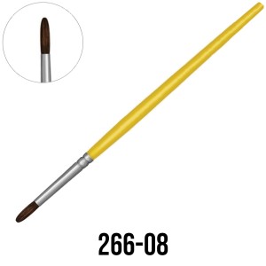 Pincel Redondo N.8 Amarelo 266-08 Tigre