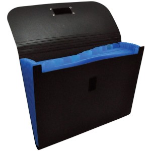 Pasta Sanfonada A4 com 12 Divisões Ecológica Azul 658PP-AZ DAC