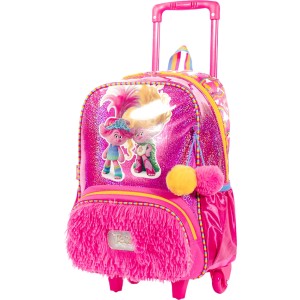 Mochila com Rodinhas Trolls Sisters 066241-00 Sestini