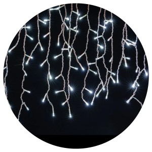 Cascata 100 LEDs Branco Frio Fixo 3 Metros 3005 Chibrali