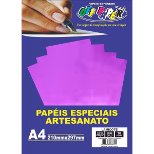 Papel Lamicote A4 Rosé Gold 250g 10fls Off Paper