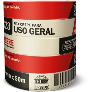 Fita Crepe Branca 24mm x 50m c/5 Adere