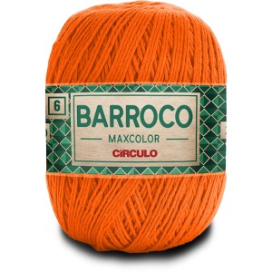 Barbante Barroco MaxColor n.6 400g 4456 - Laranja Circulo
