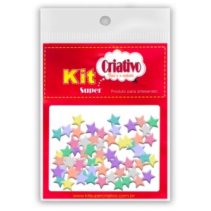 Terere Estrela 10mm c/10g Kit Super Criativo