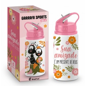 Garrafa Sports 350ml - Smilinguido Sua Amizade Brasfoot