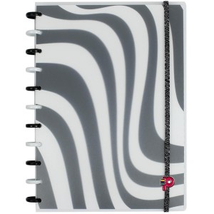 Caderno de Disco Grande Decor P&B Pop Disc