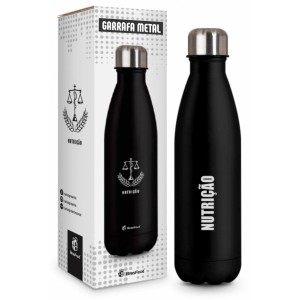 Garrafa Térmica Metal 500ml - Nutrição Brasfoot