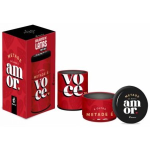 Lata Porta Joias - Metade de Mim é Você Brasfoot