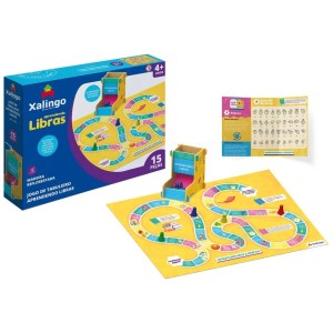Jogo de Tabuleiro - Aprendendo Libras 15 Peças 1759.8 Xalingo