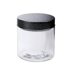 Pote de Vidro Redondo 740ml - Nobre com Tampa de Ferro Le Bianco