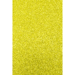 Placa de EVA com Glitter 40x60cm - Amarelo Neon
