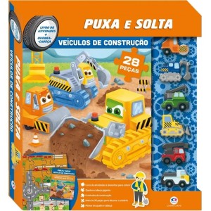 Livro Box Puxa e Solta - Veículos de Construção Ciranda Cultural
