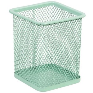 Porta Caneta Aramado Quadrado - Verde Pastel BRW