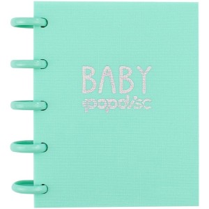 Caderno de Disco Baby Médio Verde Menta Pop Disc