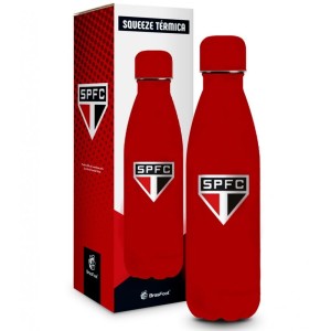 Garrafa Térmica Metal 500ml - São Paulo Emborrachado Brasfoot