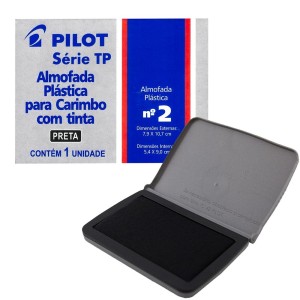 Almofada para Carimbo N.2 - Preta Pilot