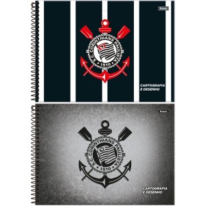 Caderno de Cartografia Corinthians 80 Folhas Foroni
