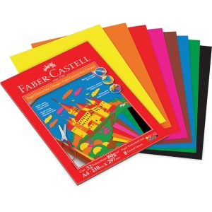 Bloco Criativo A4 Max Colorset 80g 32 Folhas Faber Castell