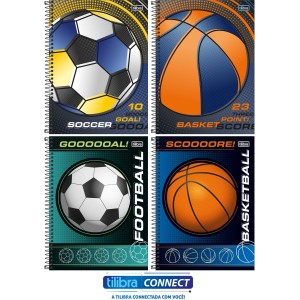 Caderno 10 Matérias Score 160 Folhas Tilibra Connect