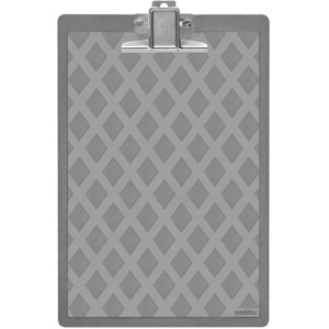 Prancheta Ofício Acrílica Super Metal Fumê Maxcril