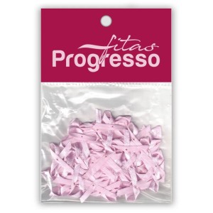 Laço de Cetim 4mm - Rosa Bebê c/50 Progresso