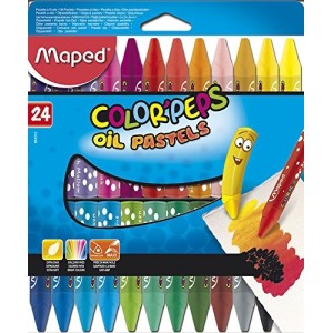 Giz Pastel Oleoso 24 Cores Maped