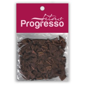 Laço de Cetim 10mm - Marrom Café c/50 Progresso