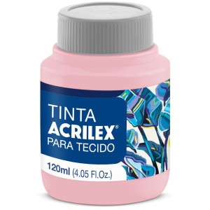 Tinta para Tecido 120ml - Rosa Bebê 813 Acrilex