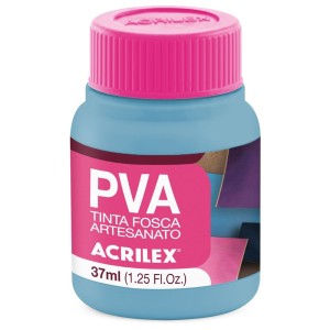 Tinta PVA Fosca 37ml - Azul Hortênsia 579 Acrilex