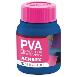 Tinta PVA Fosca 37ml - Azul Mar 535 Acrilex