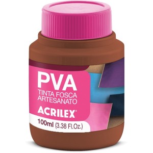 Tinta PVA Fosca 100ml - Chocolate 814 Acrilex