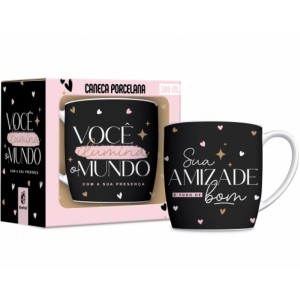 Caneca Porcelana Urban 300ml - Sua Presença Brasfoot