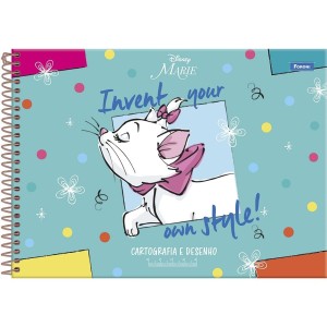 Caderno de Cartografia Milimetrado Marie 80 Folhas Foroni