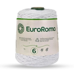 Barbante N.6 200 - Branco 600g EuroRoma
