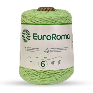 Barbante N.6 801 - Verde Limão 600g EuroRoma